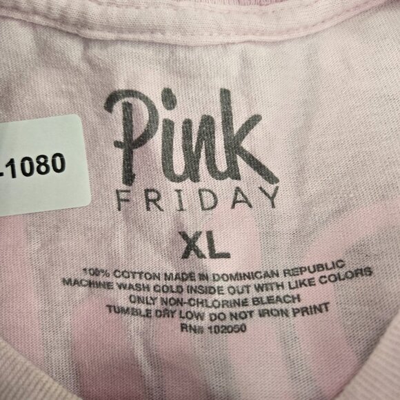 Nicki Minaj Women Top XL Pink Shirt Pink Friday Graphic Short Sleeve‎ Tee - Picture 10 of 11